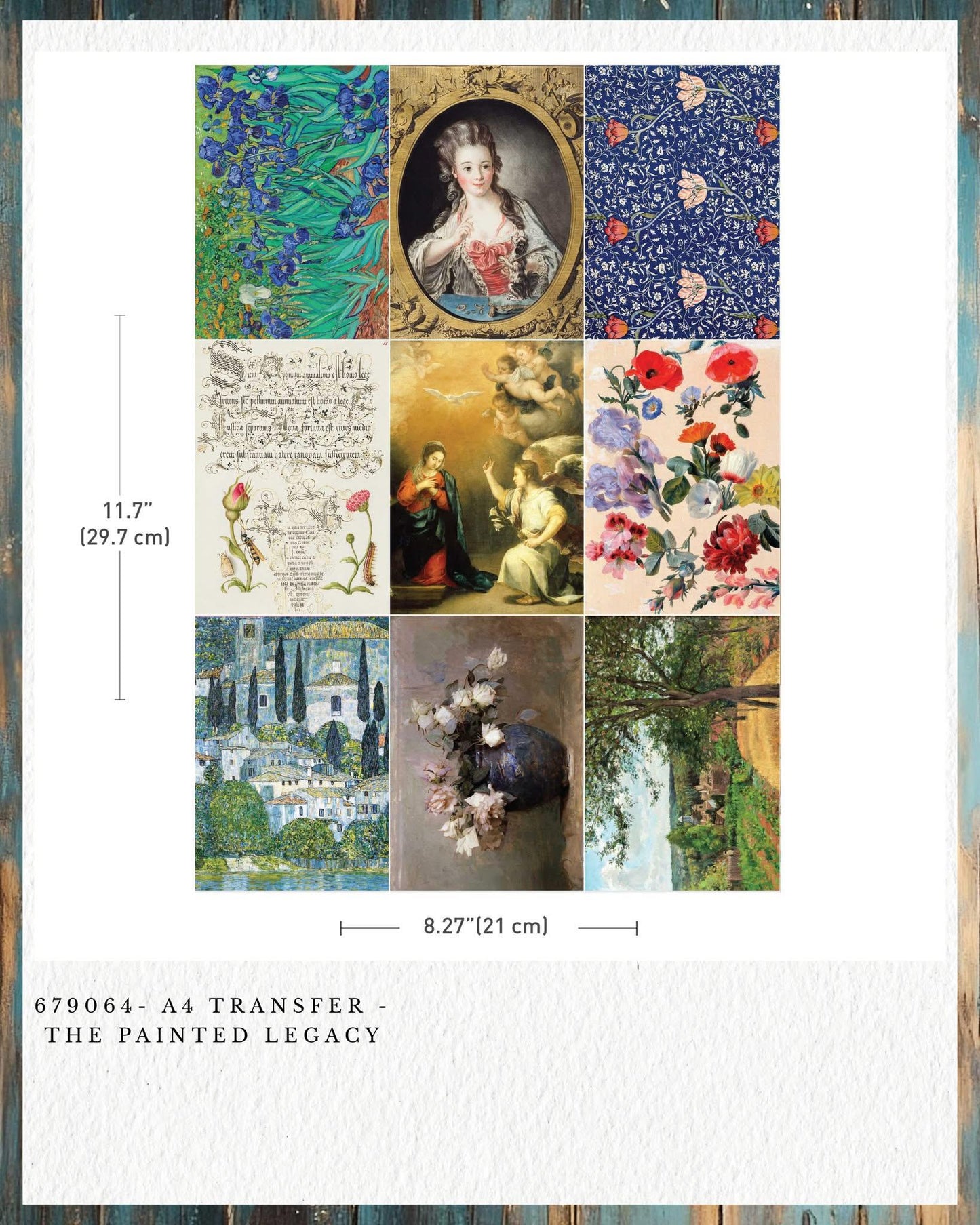 Mini Transfers® - The Painted Legacy | A4 Size | 8.27 x 11.7” | Redesign with Prima