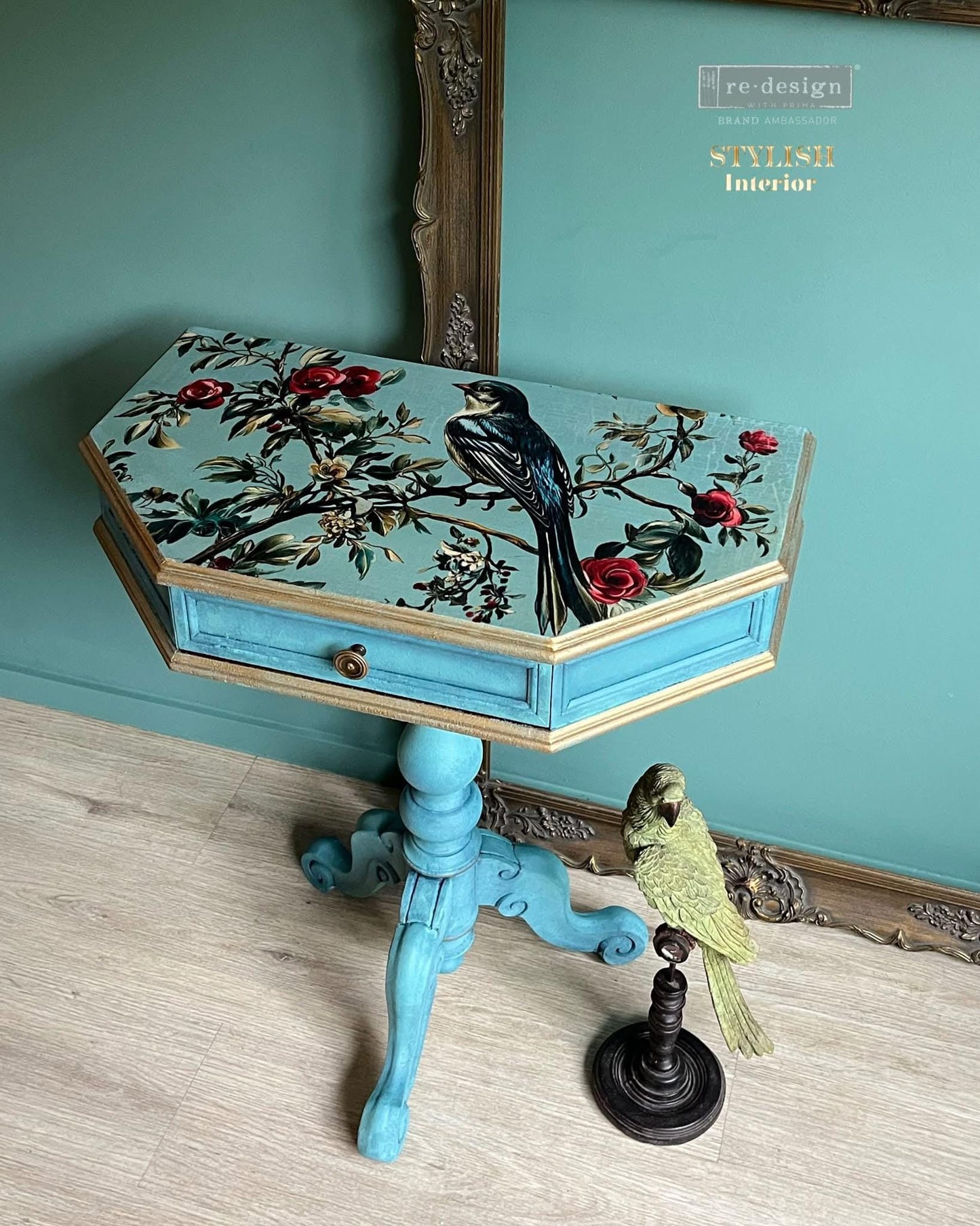 A1 Decoupage Fiber - The Velvet Nest | 23.4 x 33.1” | Redesign with Prima