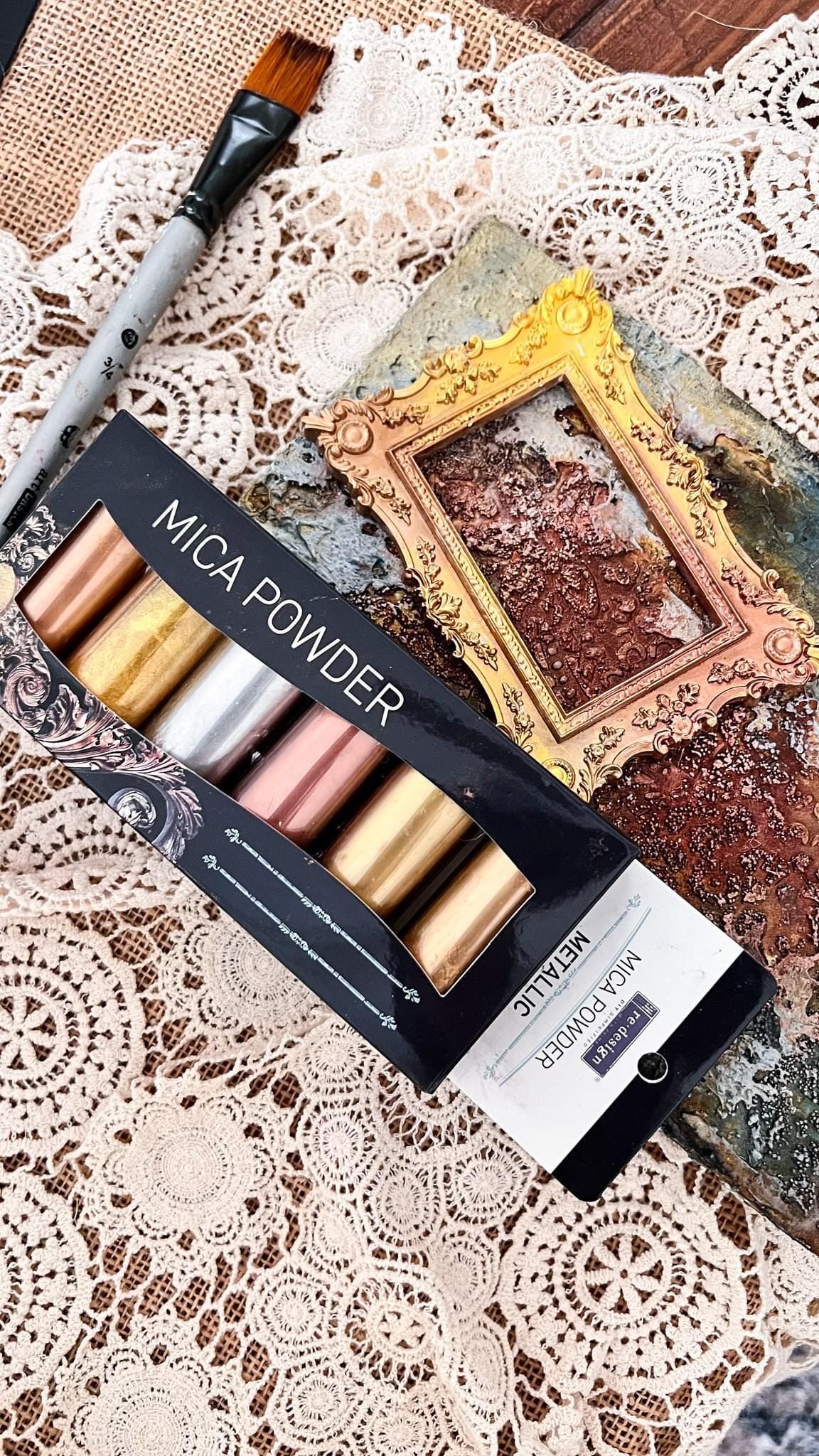 Mica Powder Set: Metallic | 6 vials, 5 grams each | Redesign with Prima