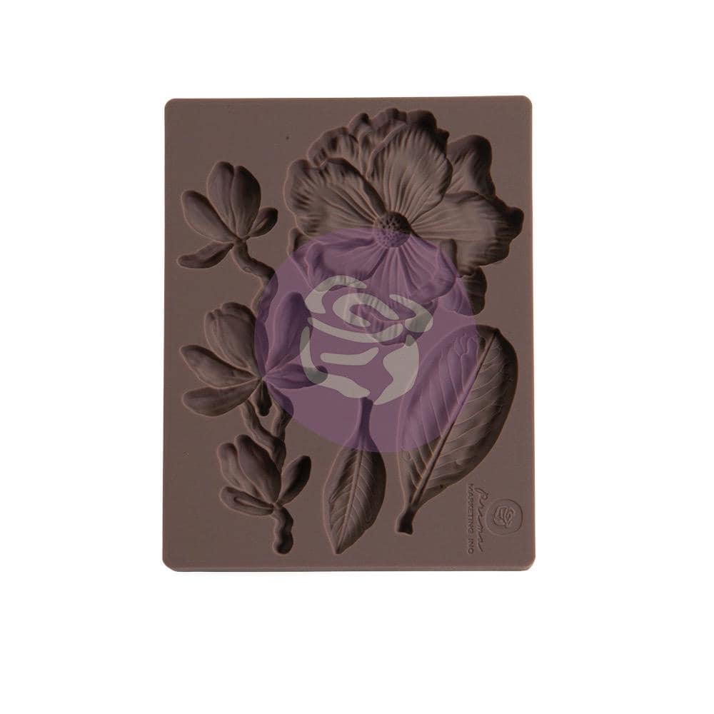 Magnolia Rouge Mini Decor Mould® | 1 pc | 3.5”x4.5”x8mm | Prima Marketing Inc
