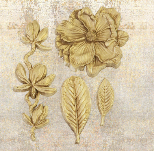 Magnolia Rouge Mini Decor Mould® | 1 pc | 3.5”x4.5”x8mm | Prima Marketing Inc