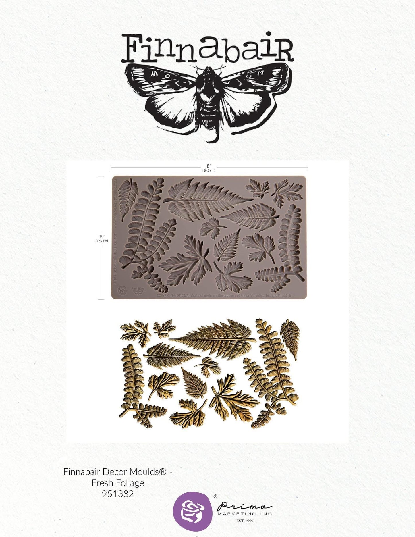 Decor Mould® - Fresh Foliage | 5"x8" | Finnabair | Redesign with Prima