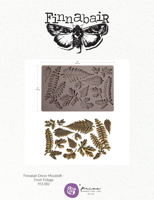Decor Mould® - Fresh Foliage | 5"x8" | Finnabair | Redesign with Prima