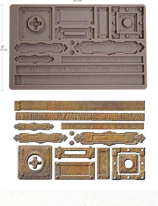 Decor Mould® - Tapes and Labels Mould | 5"x8" | Finnabair | Redesign with Prima