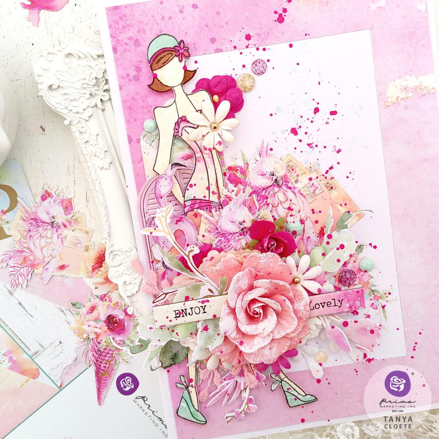 Postcards from Paradise Collection Shaker Confetti | 3 bags, 10-15 grams each | Prima Marketing Inc