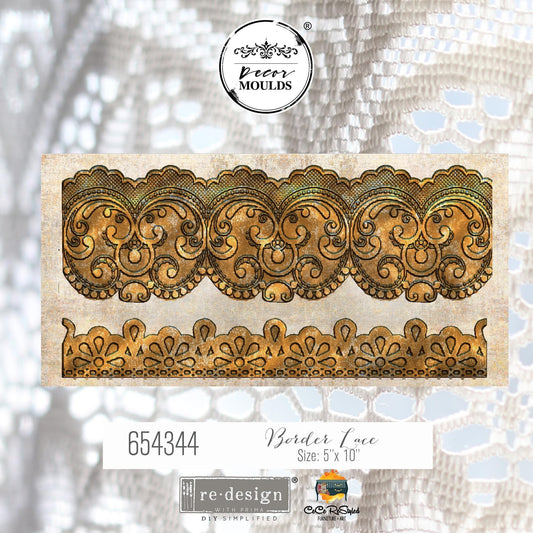 Decor Mould® - Border Lace | 5"x10" | Redesign with Prima