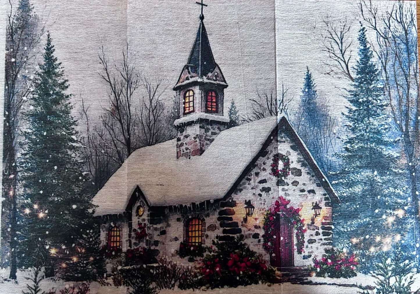 A4 Decoupage Fiber - Cozy Barn Blessings | 1 sheet, 8.3"x11.7" | Redesign with Prima