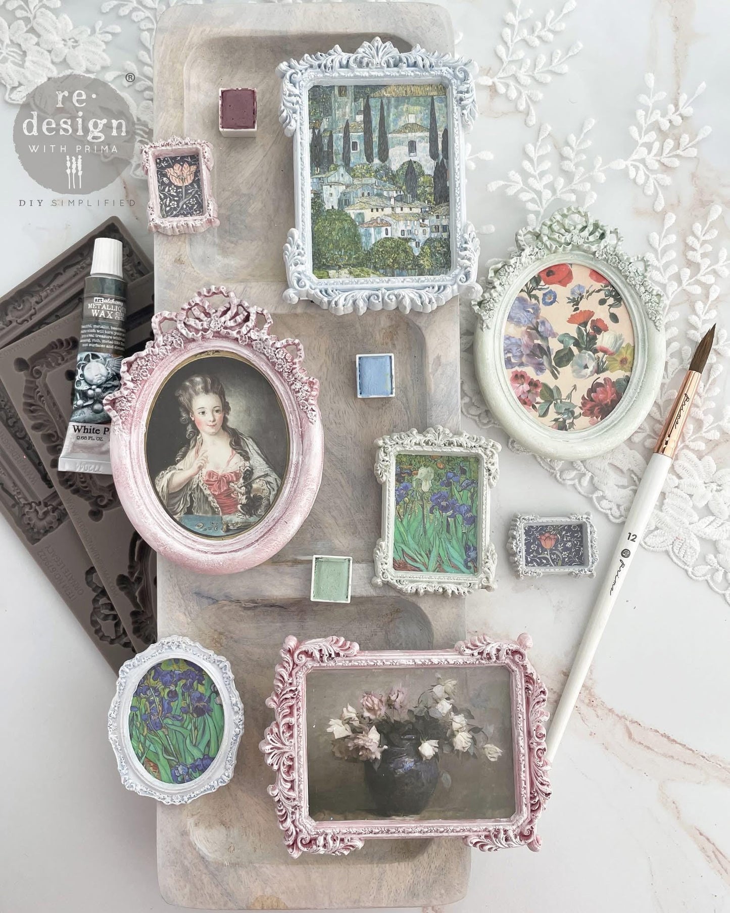 Mini Decor Transfers® - Floral Ambience | A4 Size | 1 sheet, 8.27 x 11.7” | Redesign with Prima