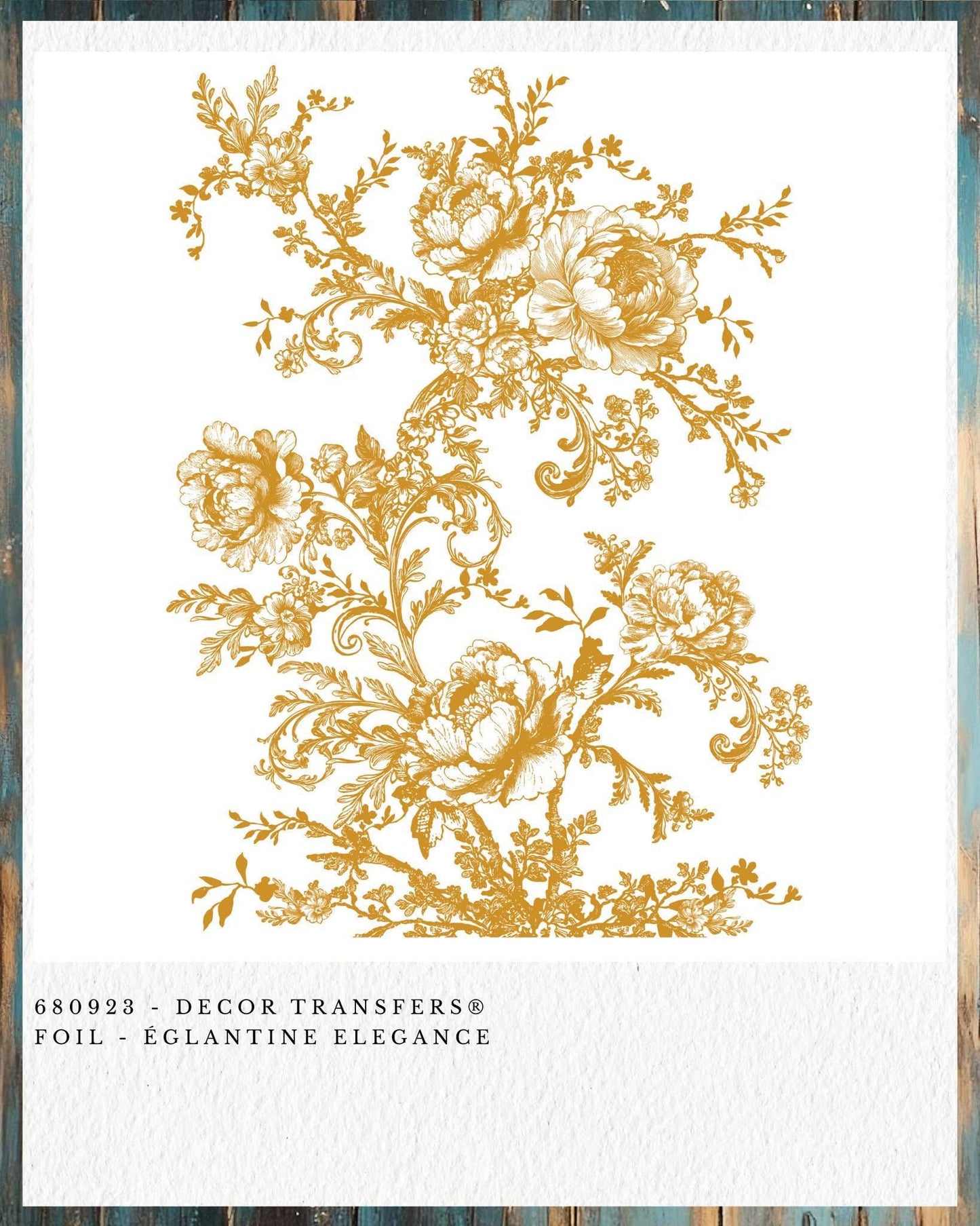 Large Decor Transfers® - Eglantine Elegance | Gold Foil | 18 x 24” | Redesign with Prima