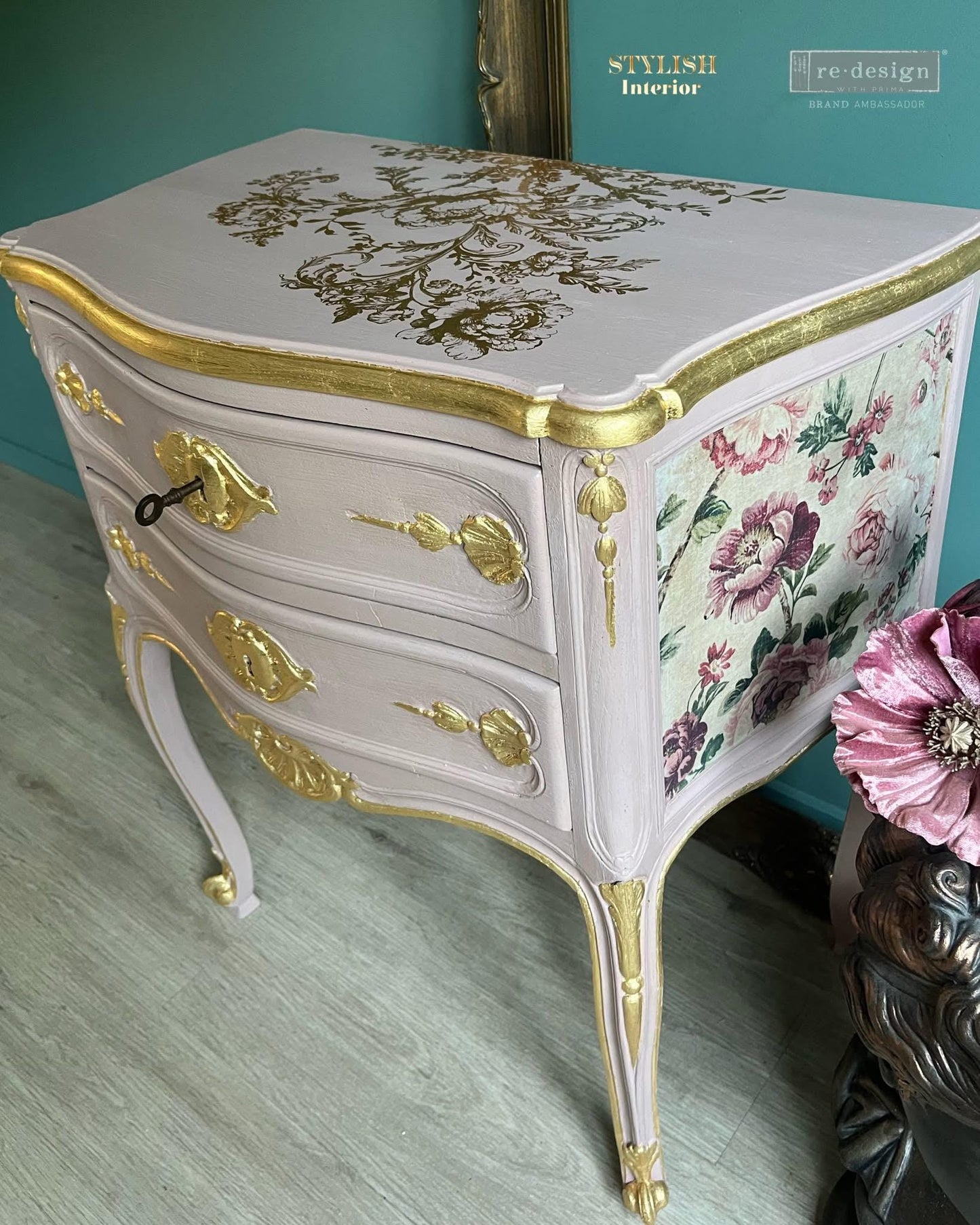 Large Decor Transfers® - Eglantine Elegance | Gold Foil | 18 x 24” | Redesign with Prima