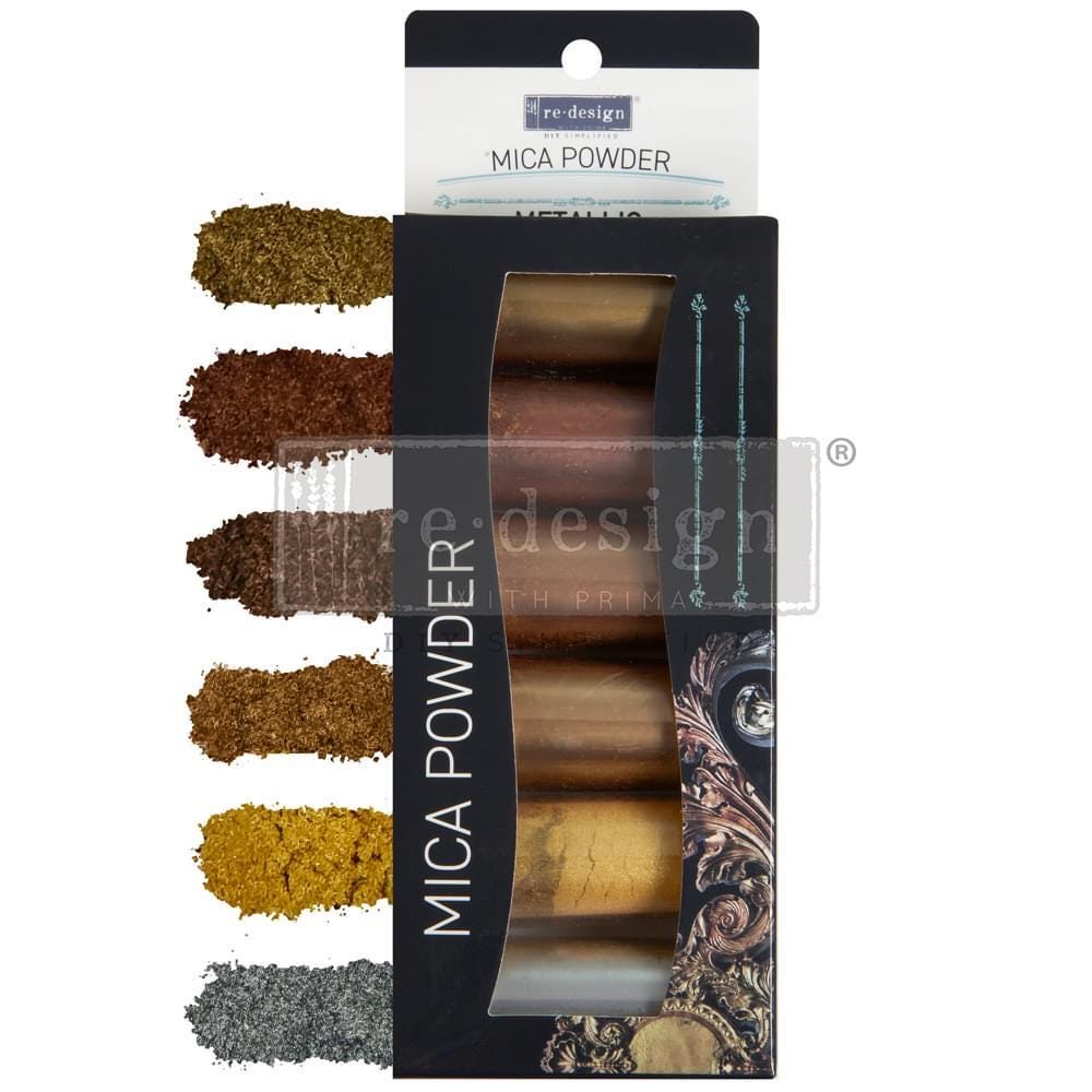 Mica Powder Set: Metallic | 6 vials, 5 grams each | Redesign with Prima