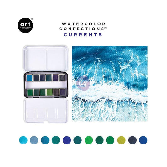 Watercolor Confections Paint Set - Currents | Redesign with Prima