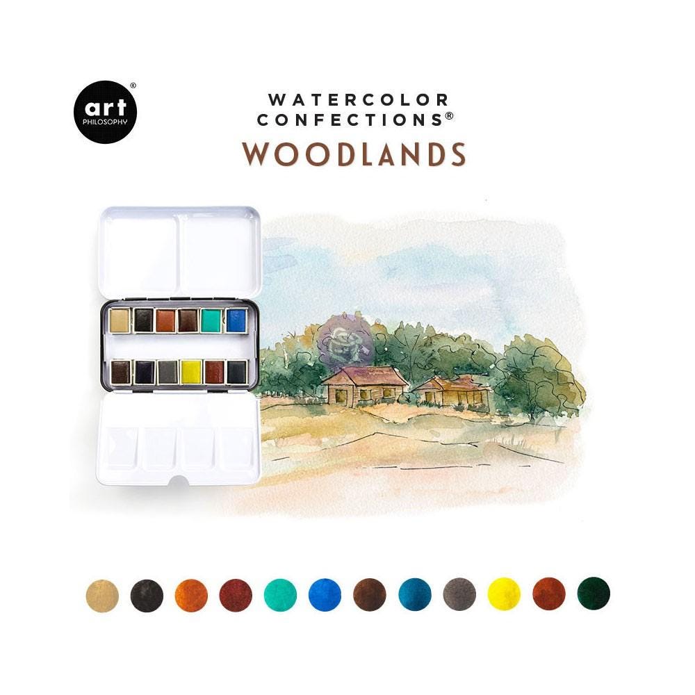 Watercolor Confections Paint Set - Woodlands | Redesign with Prima