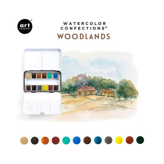 Watercolor Confections Paint Set - Woodlands | Redesign with Prima