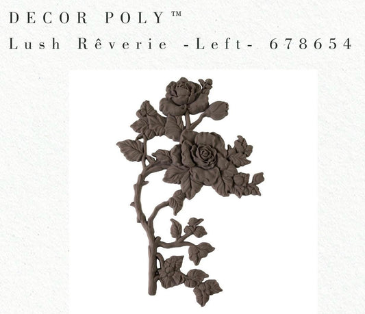 Décor Poly™ - Lush Reverie (left) | 1 pc, 10.5"x7" | bendable poly | Redesign with Prima