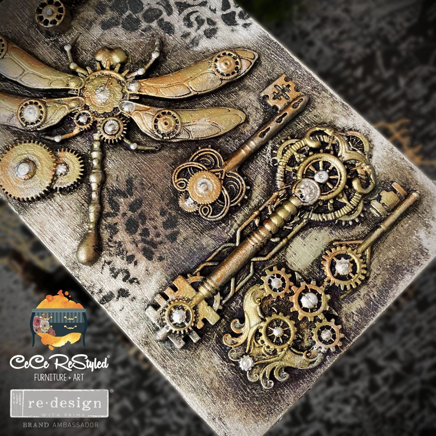 Decor Mould® - Mechanical Locks and Keys | 5”x8”x8mm | Redesign with Prima