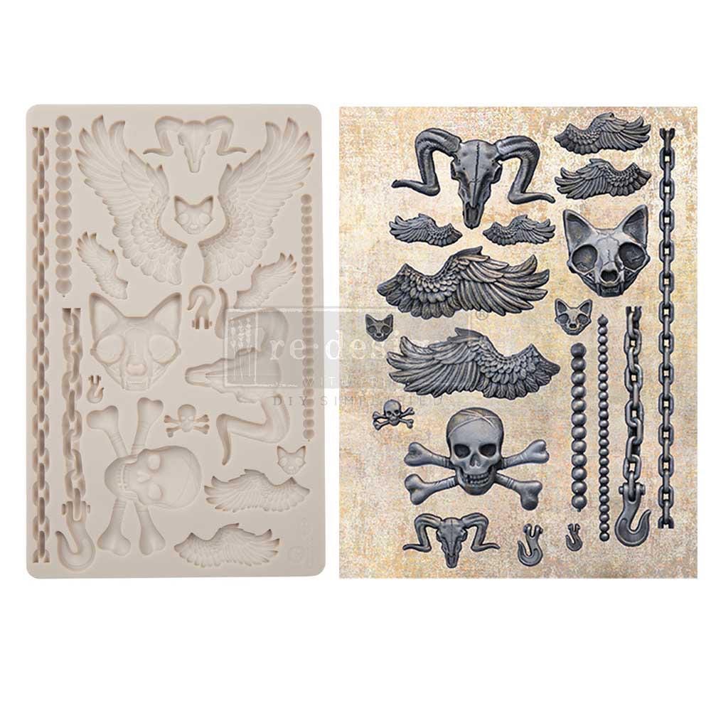 Decor Mould® - Pieces of Underworld | 5x8” | Finnabair | Redesign with Prima