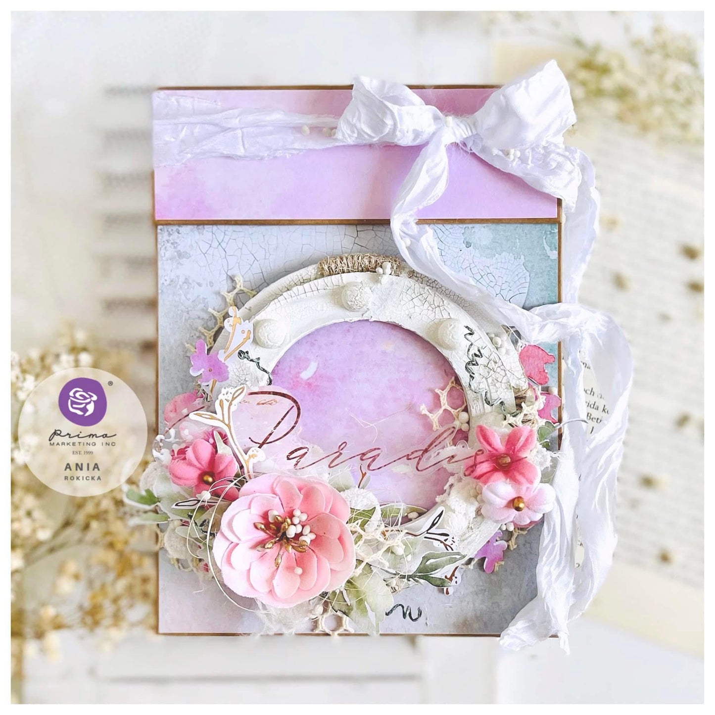 Postcards from Paradise Collection Journaling Cards | 45 Floral Notecards (3"x4") | Prima Marketing Inc
