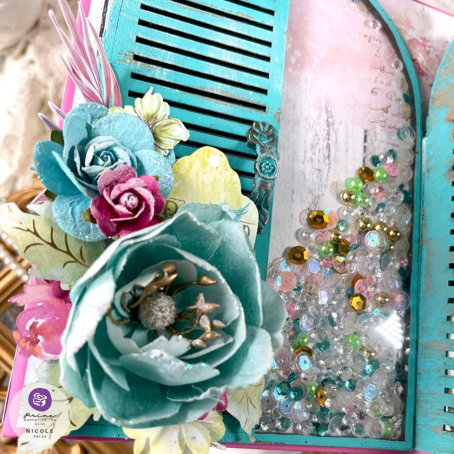 Postcards from Paradise Collection Shaker Confetti | 3 bags, 10-15 grams each | Prima Marketing Inc