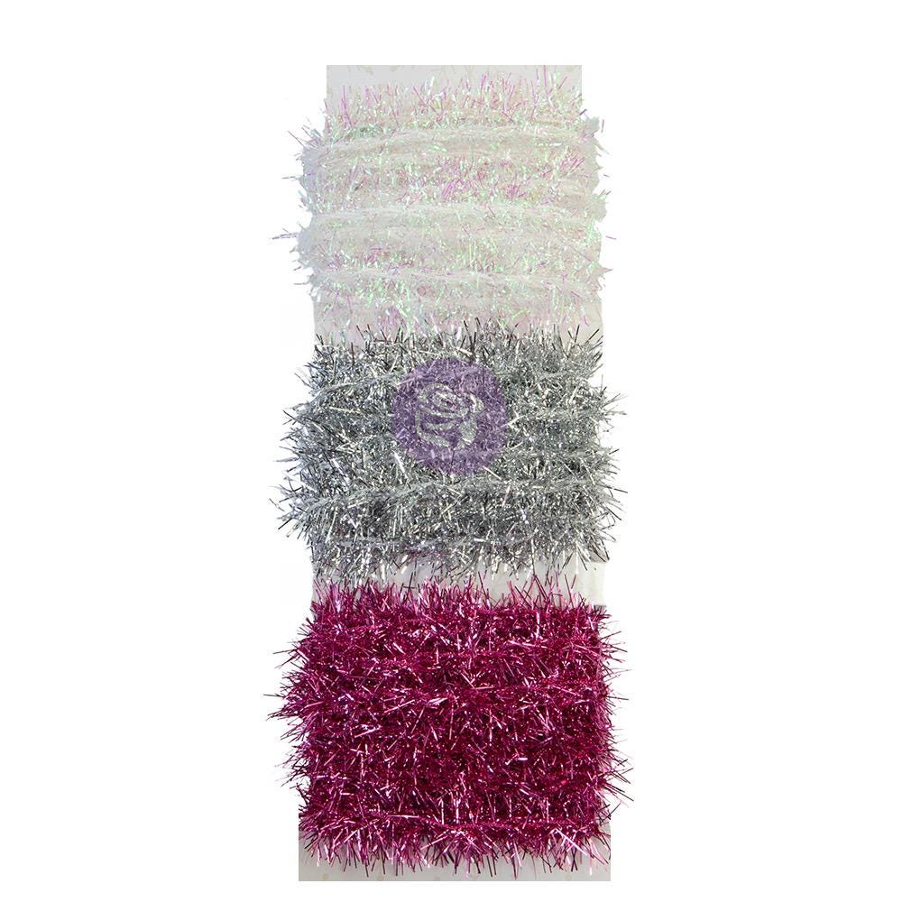 Christmas Sparkle Tinsel Trim: 3 colors x 3yds | Frank Garcia | Prima Marketing, Inc