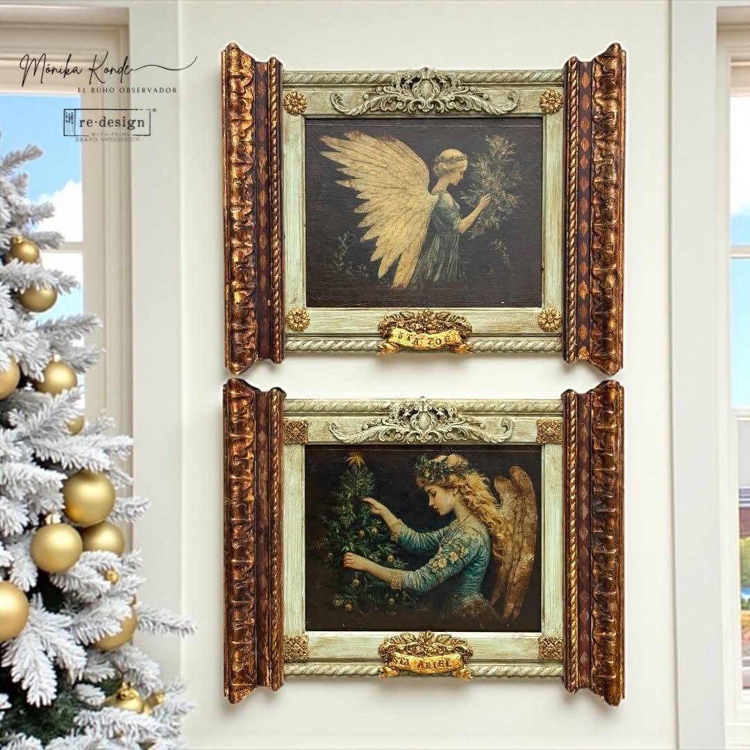 A4 Decoupage Fiber - Heavenly Noel | 1 sheet, 8.3"x11.7" | Redesign with Prima