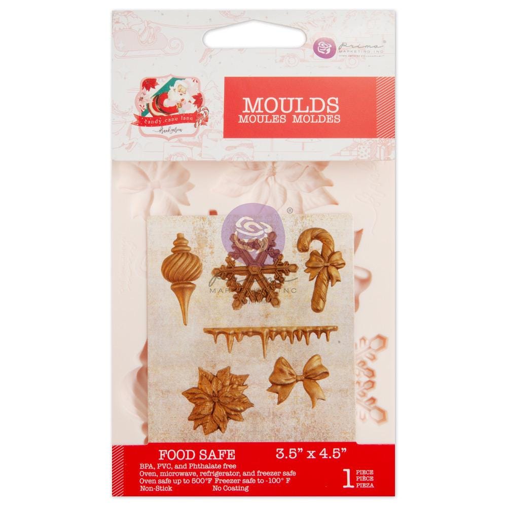 Candy Cane Lane Mini Decor Mould® | 3.5”x4.5”x8mm | Prima, Inc.