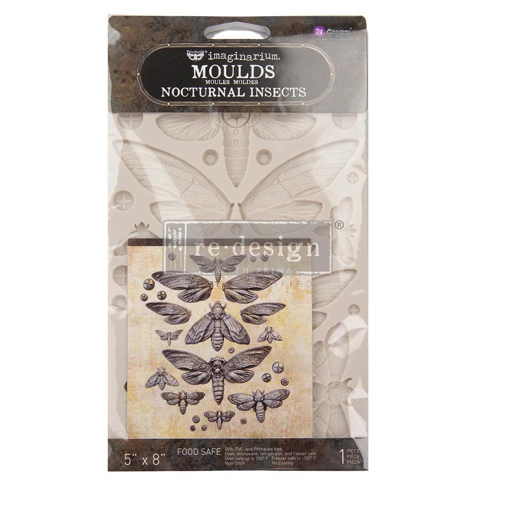 Decor Mould® - Nocturnal Insects | Finnabair | 5”x8”x8mm | Redesign with Prima