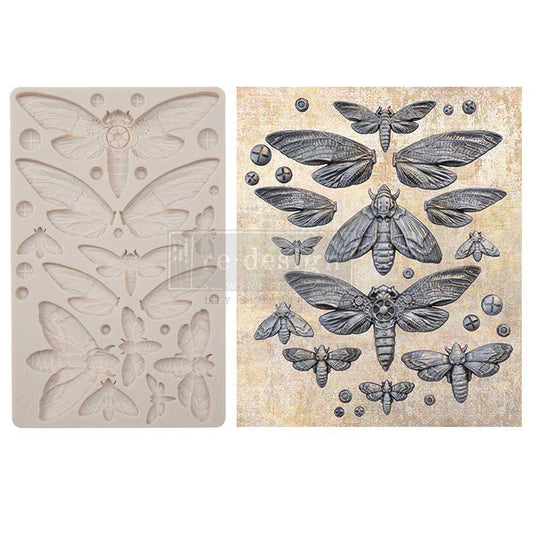 Decor Mould® - Nocturnal Insects | Finnabair | 5”x8”x8mm | Redesign with Prima