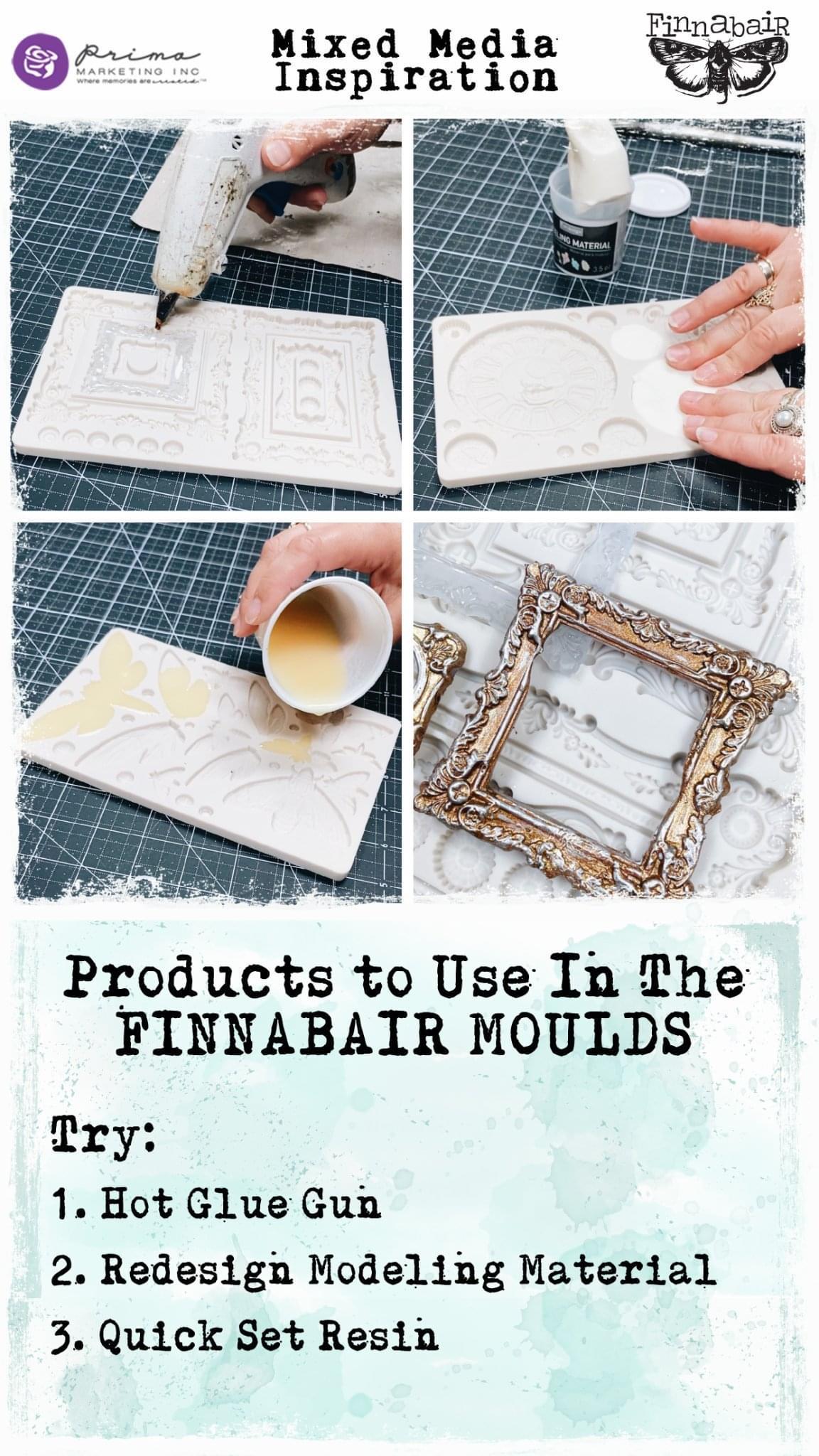 Decor Mould® - Pieces of Underworld | 5x8” | Finnabair | Redesign with Prima