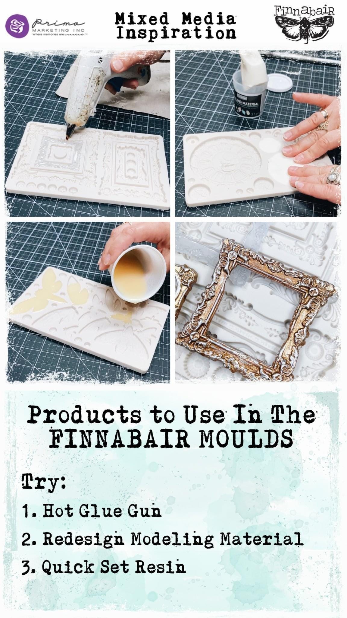 Decor Mould® - Queens of Steam | 5"x8" | Finnabair | Redesign with Prima