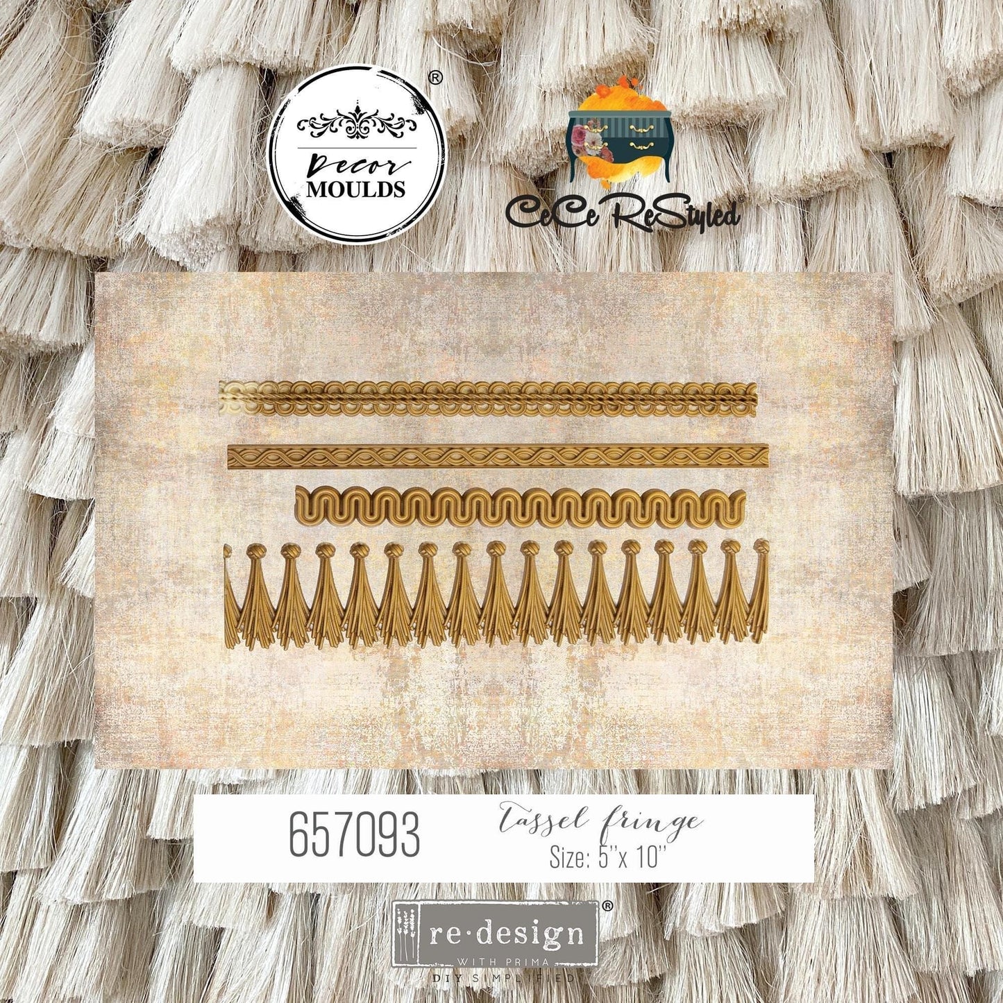 Decor Mould® - Tassel Fringe | 5”x10” | CeCe | Redesign with Prima