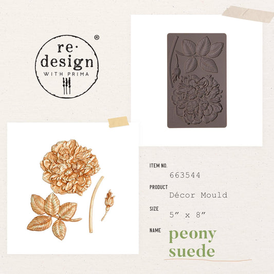 Decor Mould® - Peony Suede | 5”x8” | Redesign with Prima