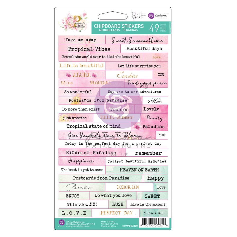 Postcards from Paradise Mini Decor Mould® | 3.5”x4.5” | Prima Marketing Inc.