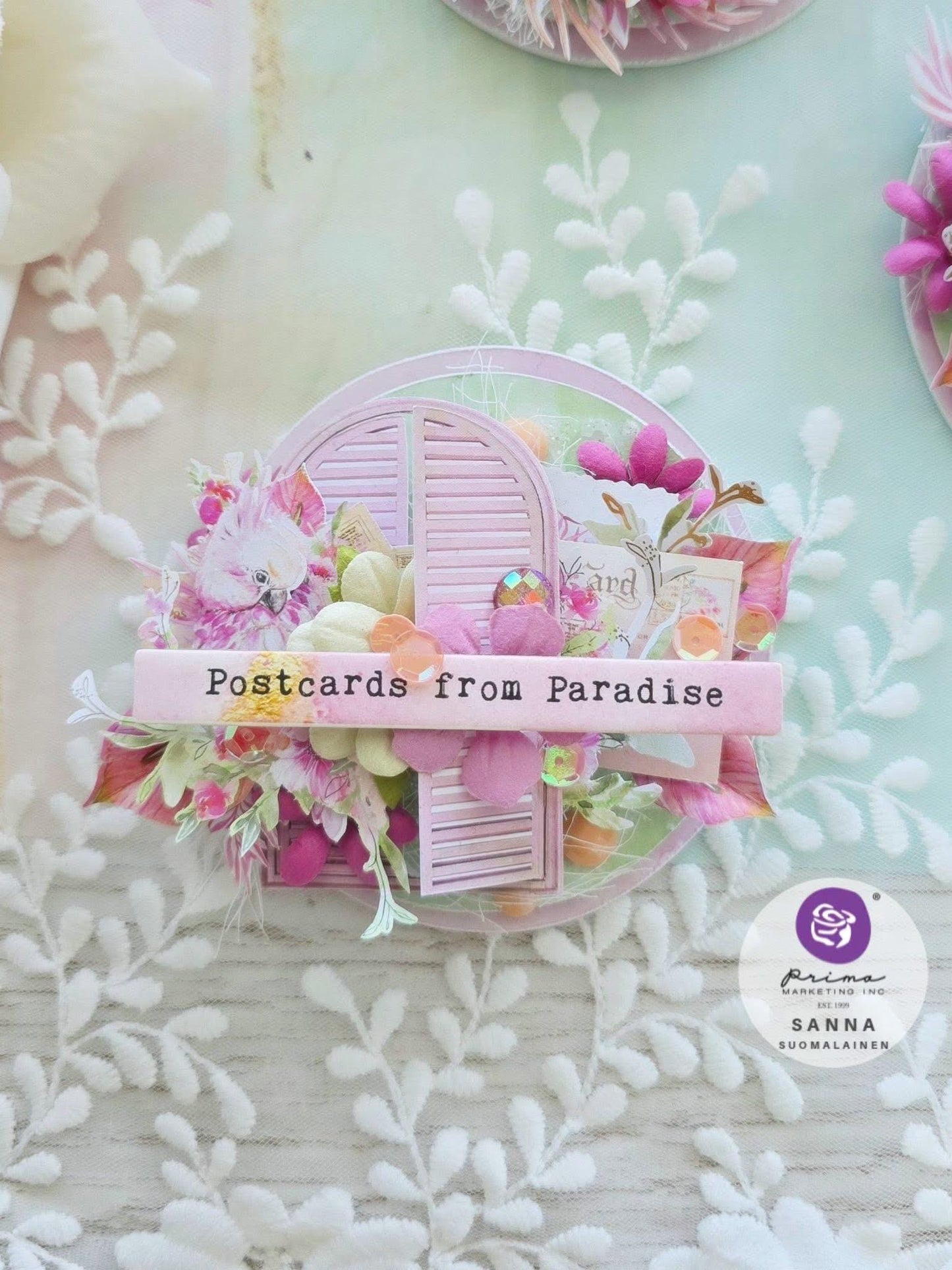 Postcards from Paradise Mini Decor Mould® | 3.5”x4.5” | Prima Marketing Inc.