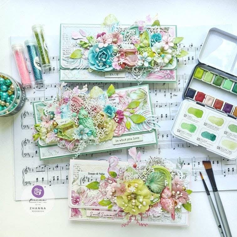 Postcards from Paradise Collection Trading Cards - 2.5x3.5” | 52 shts | Prima Marketing Inc