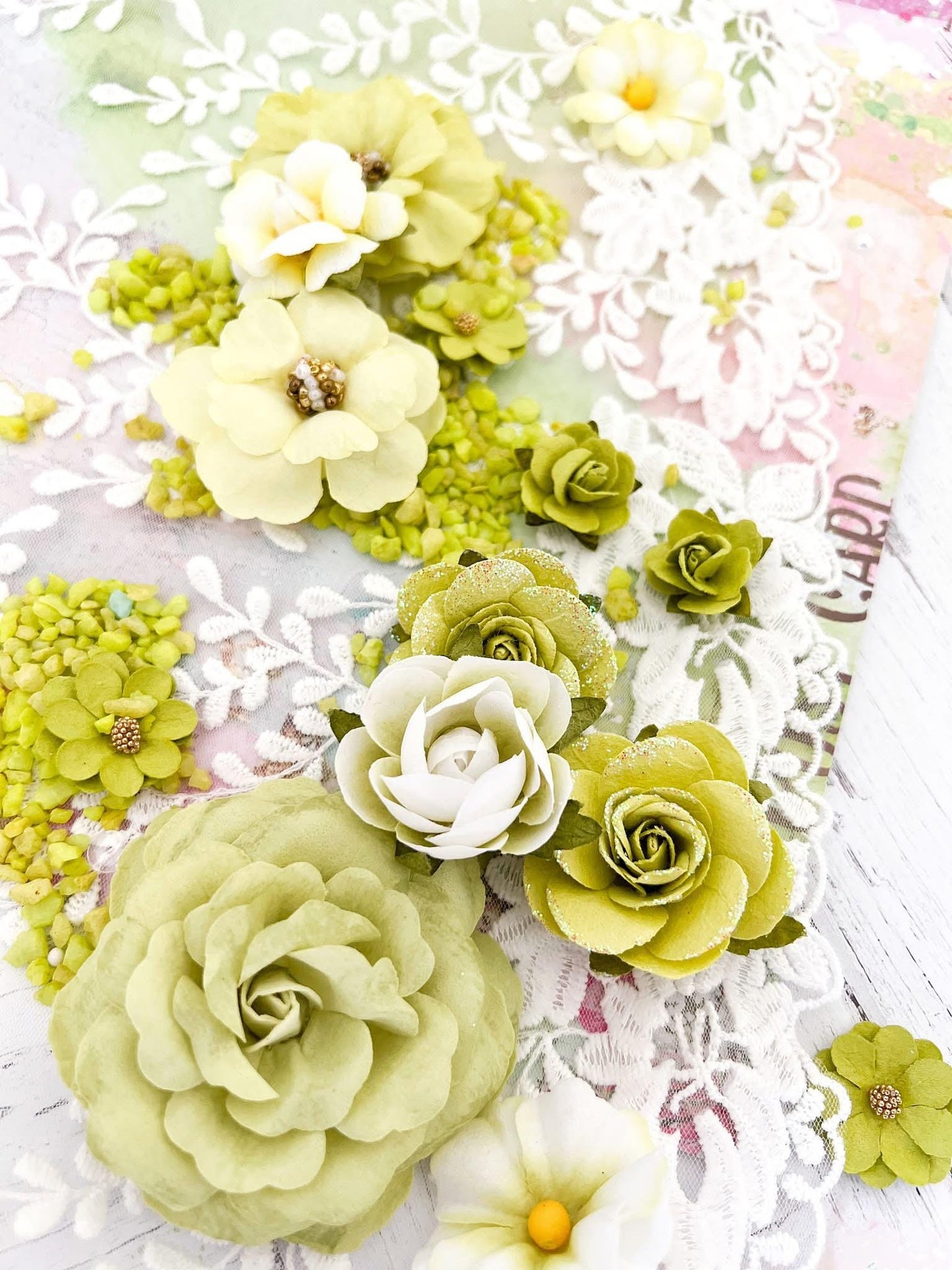 Postcards from Paradise Collection Flowers - April Showers, 9 pcs | Prima Marketing Inc.