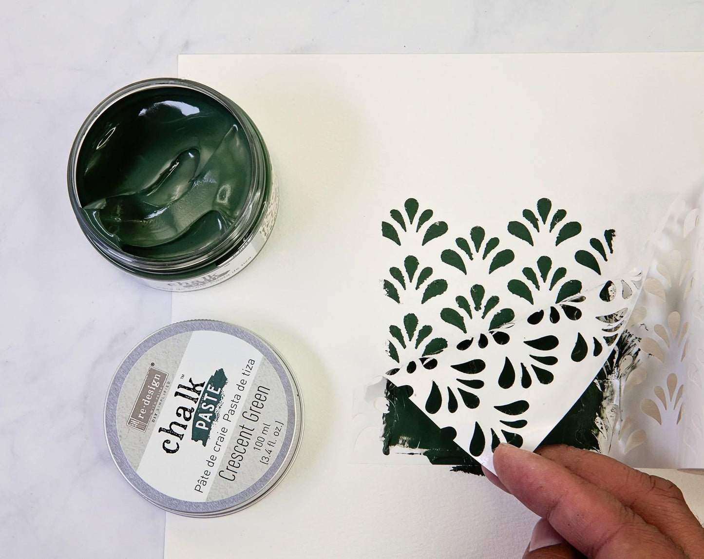 Chalk Paste - Crescent Green | 1 Tin, 10 ml/3.4 oz. | Redesign with Prima