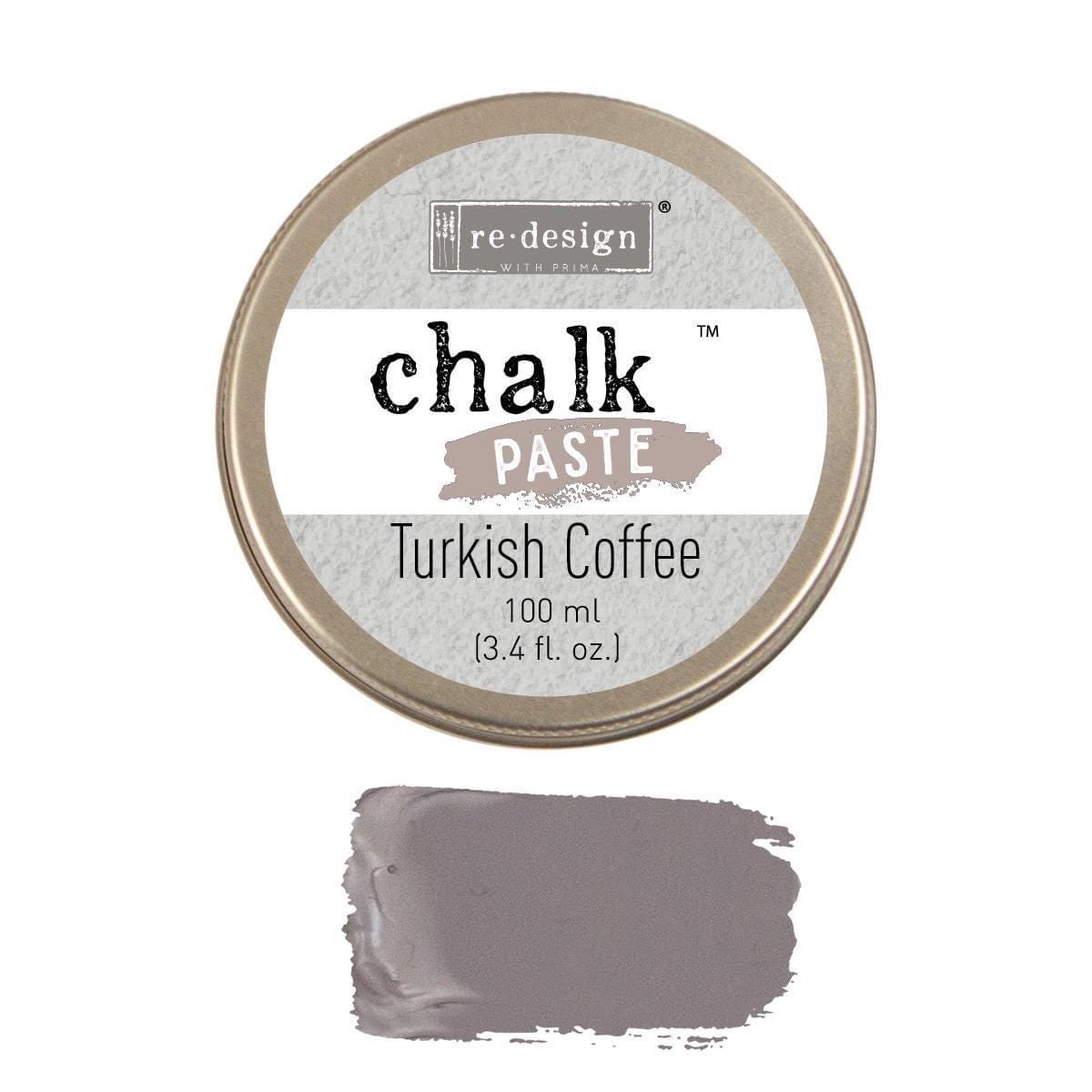 Chalk Paste - Turkish Coffee | 1 Tin, 3.4 oz. | Redesign with Prima