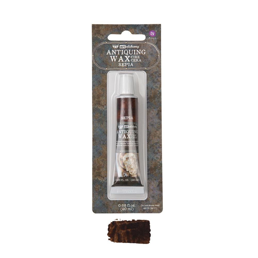 Antiquing Wax - Sepia | 20ml | Art Alchemy | Redesign with Prima