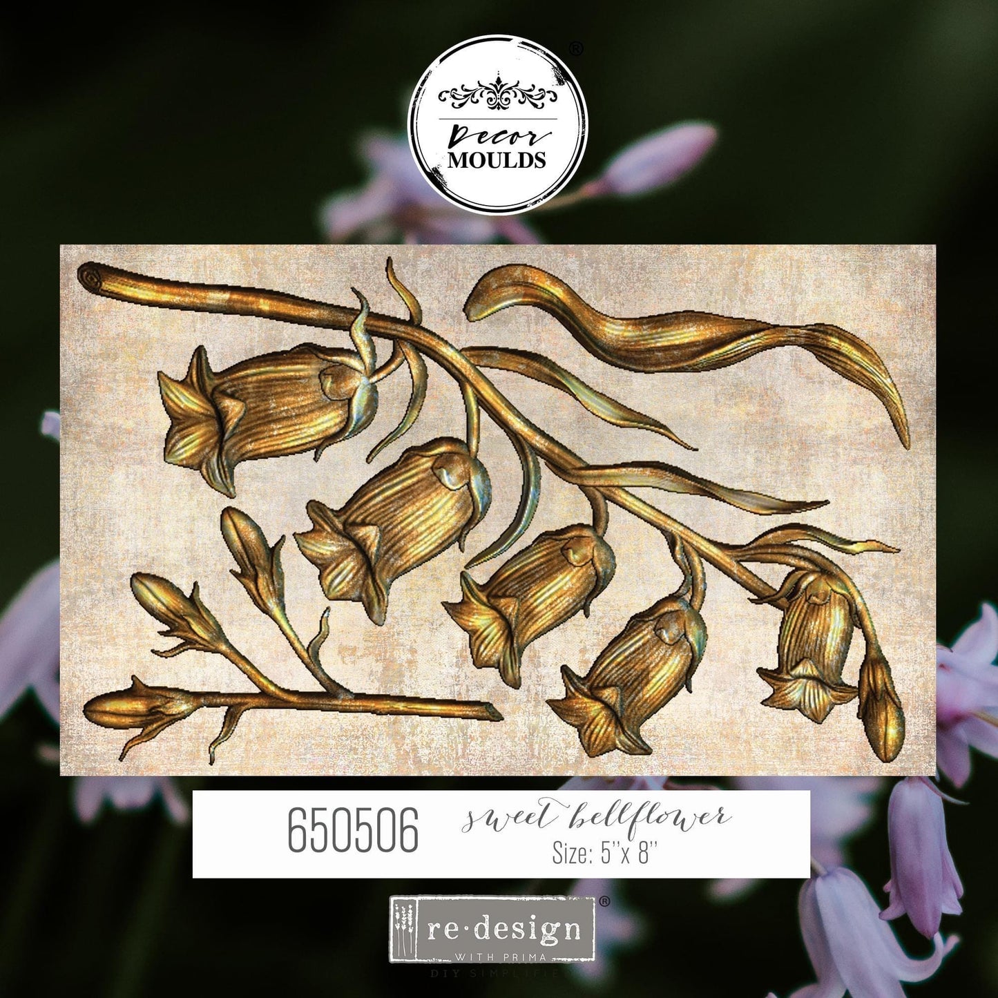 Decor Mould® - Sweet Bellflower | 5”x8”x8mm | Redesign with Prima