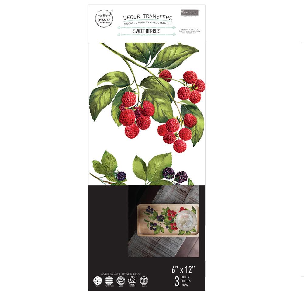 Mini Decor Transfers® - Sweet Berries | 6"x12"| Redesign with Prima