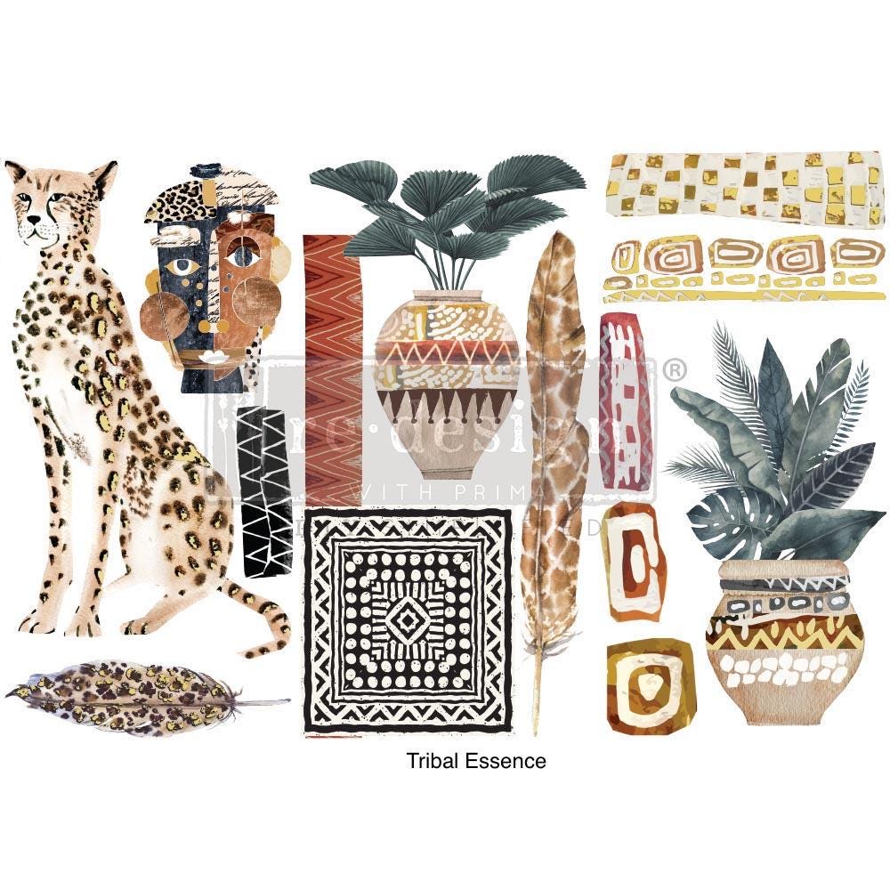 Mini Decor Transfers® - Tribal Essence | 6"x12" | Redesign with Prima
