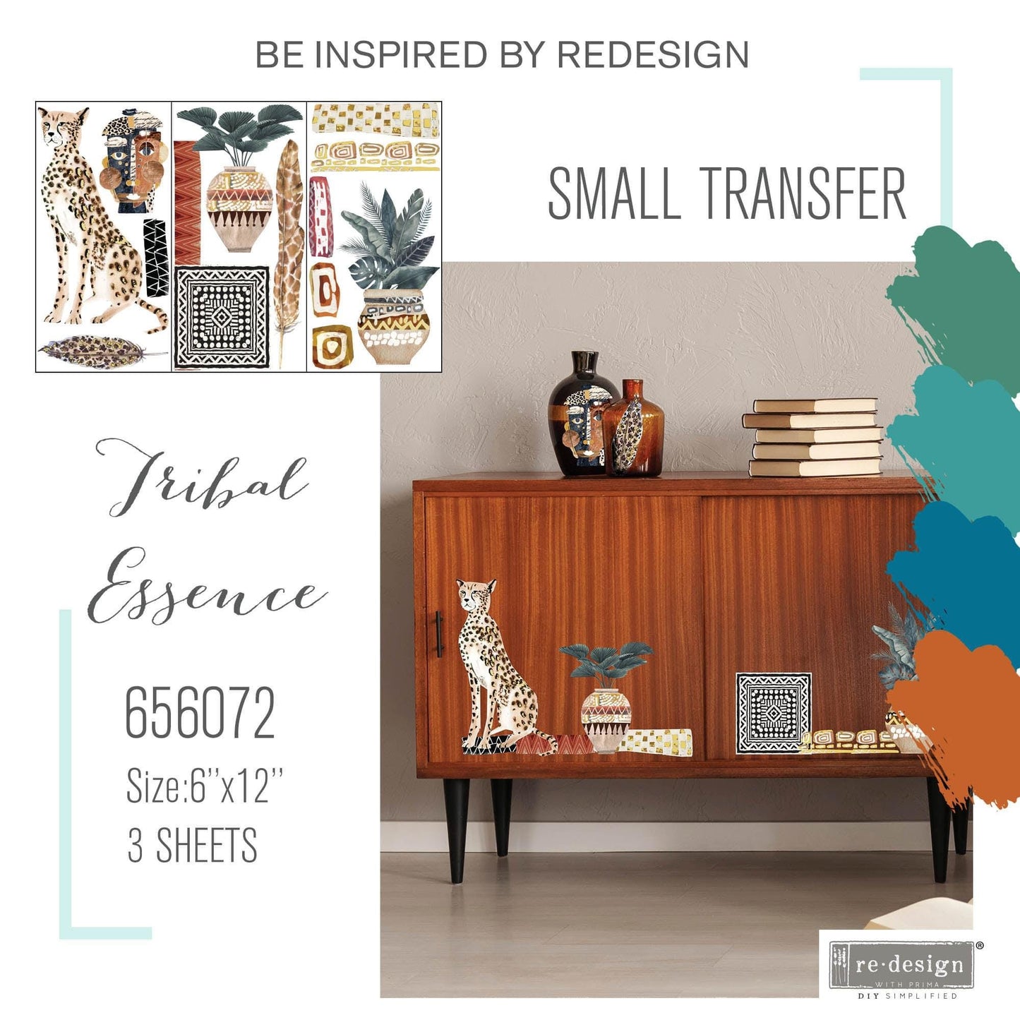 Mini Decor Transfers® - Tribal Essence | 6"x12" | Redesign with Prima