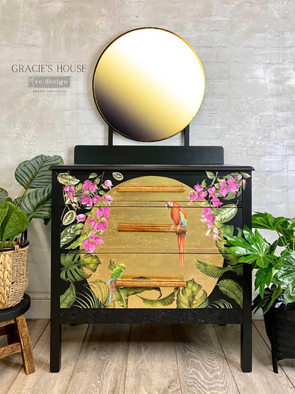 Mini Decor Transfer® - Tropical Birds | 6”x12” | Redesign with Prima