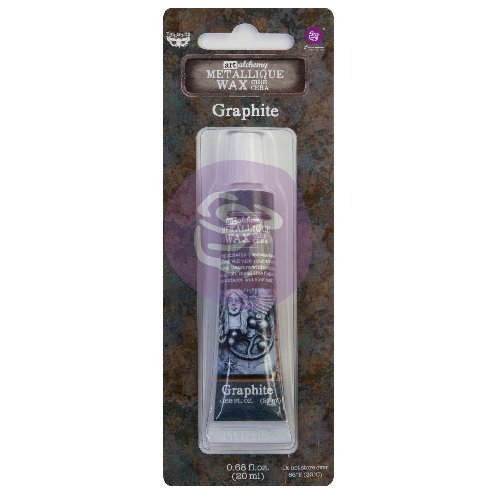 Graphite Metallique Wax | Art Alchemy | 20ml | Finnabair | Redesign with Prima
