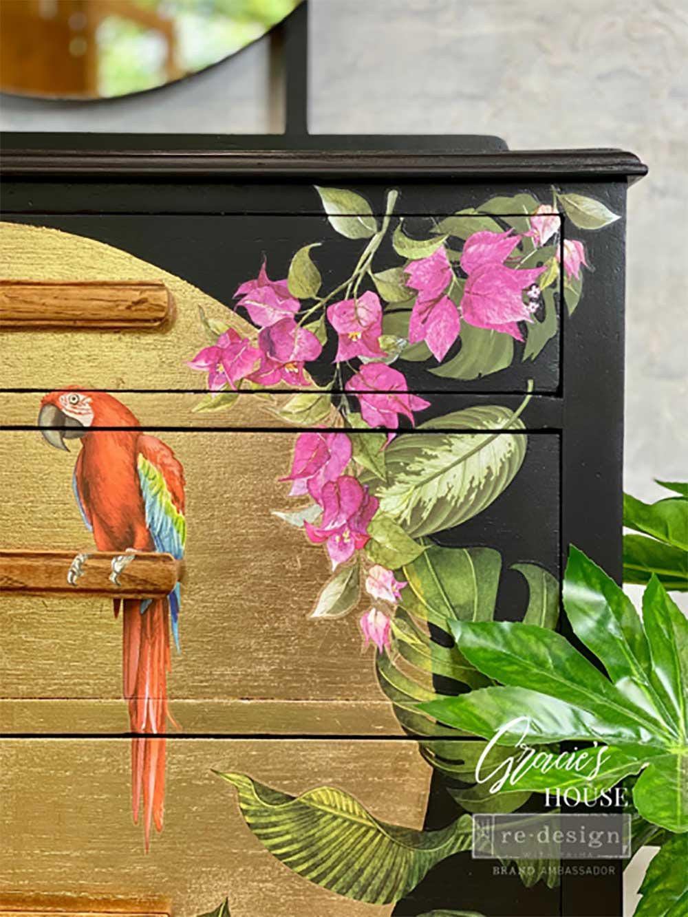 Mini Decor Transfer® - Tropical Birds | 6”x12” | Redesign with Prima