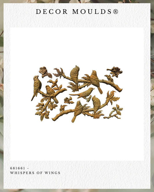 Decor Mould® - Whispers of Wings | 5”x8”x8mm | Redesign with Prima