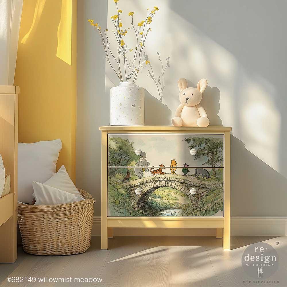 A3 Decoupage Fiber - Willowmist Meadow | 11.7"x16.5" | Redesign with Prima