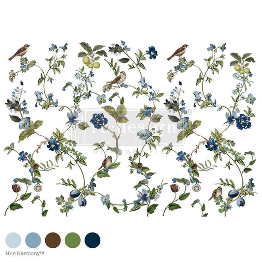 Large Decor Transfers® - Chirping Charm | 4 sheets, 24”x35” | Redesign with Prima