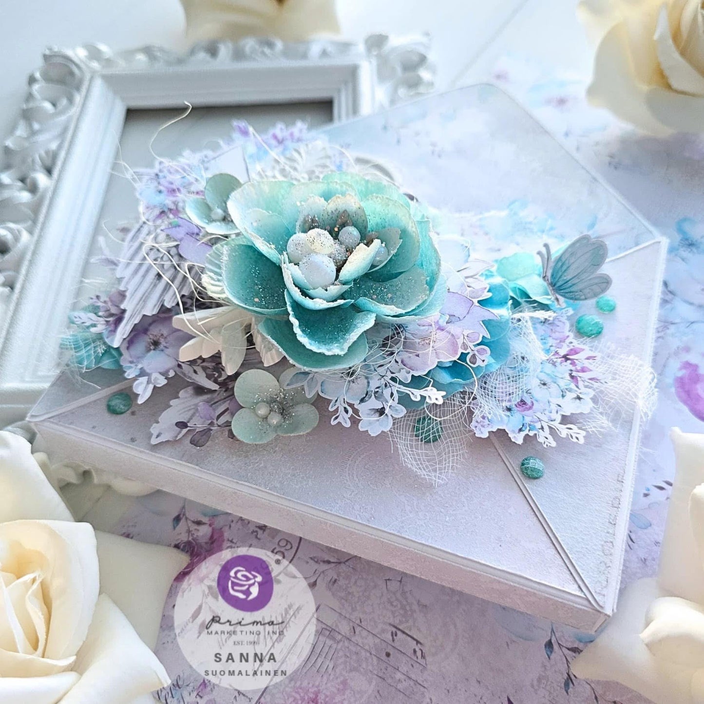 Aquarelle Dreams Collection Flowers - Passion, 6 pcs | Three Girls Tale | Prima Marketing Inc.